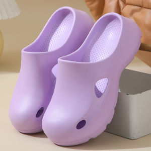EVA Home Slippers Anti-Slip Thick Bottom Hole Hole Shoes Increase Height Outdoor Wearable Nurse Operating Room Special Shoes