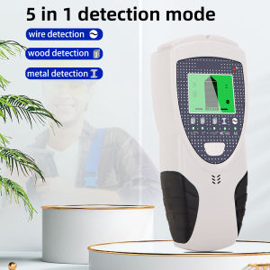5 trong 1 đa chức năng dây Bộ dò gắn tường gỗ Máy dò kim loại LCD độ nét cao tinh thể lỏng đo độ dày