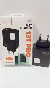 Batok Adapter ML 13T PRO 240W Full Black Fast Charger Support Fast Charging