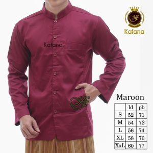 Kafana Baju Koko Semi Jas Bordir Terompah Bahan Toyobo