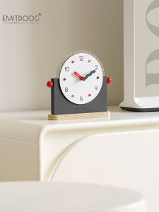 Creative Home Decor Clock Tabletop TV Cabinet Entrance Hallway Decorations Simple Modern Style Wooden Handmade Craft Gift