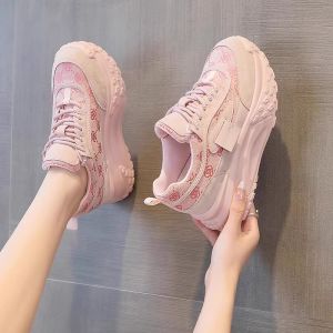 Best Selling Sneaker Womens 2024 New Arrival Casual Leather Shoes Easiest for Match Breathable Feet Small Platform Dad Shoes Womens Shoes