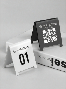 YANJINGHOU | Custom QR Code Table Number Stand Acrylic
