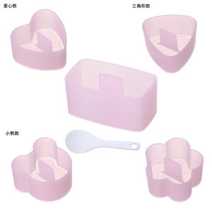 Food Grade Plastic Triangle Sushi Mold Children Set Seaweed Rice Ball Heart Shaped Bento DIY Kitchen Cooking Tools