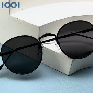IOOI Eyewear -  Kacamata Hitam Bulat Sunglasses Retro PC UV400 Protection Wanita 9205