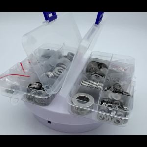 360/580Pcs Plain Washer Kit 304 Stainless Steel Rustproof and Durable Flat Washer Gasket Ring Set