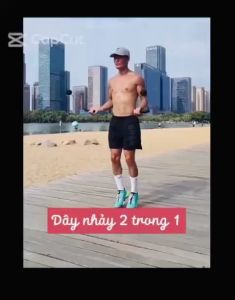 Dây Nhảy Thể Dục 5MH Đếm Số Vòng Tự Động Dây Tập Nhảy Không Dây Giảm Cân Tại Nhà(kèm dây dài thay thế)