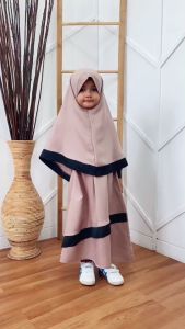 Terbaru!! Gamis Anak Perempuan Gamis Kids 6-11 Tahun Baju Syari Anak COD Drees Moscrepe Nandia Fashion Muslim Pakaian Usia 8-12 Tahun Baju Muslim Anak Perempuan 12 Tahun Umur 8-9