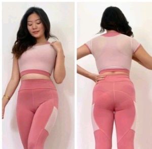 Crop Jala untuk senam gym fitness zumba