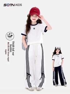 SQTN.KIDS | Girls Summer Sport Set T-Shirt Shorts