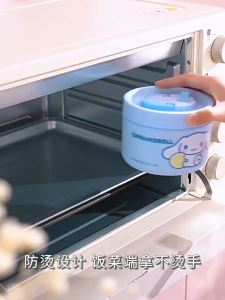 [SG] Sanrio Thermal Multi-Layer Insulated LunchBox Stainless Steel Microwaveable Heating Bento Lunch Box Soup Porridge