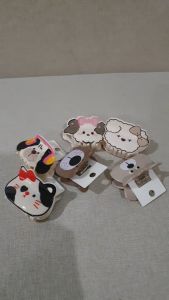 JEPIT SALON KAMINO BAHAN PVC BENTUK KEPALA BINATANG ANJING DOG KUCING CAT 6CM / JEPITAN SALON BAHAN PVC BENTUK KEPALA BINATANG 6CM