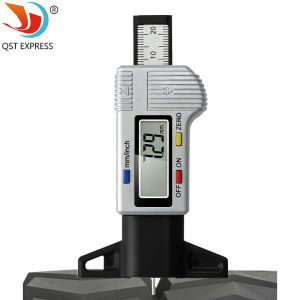 Electronic Tire Tread Depth Gauge Digital Tire Wear Indicator Portable Depth Measurer for Auto Maintenance