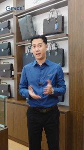 Túi Đeo Chéo Túi Da Nam Xách Tay GENCE TD16 Chất Liệu Da Bò Cao Cấp Màu Đen