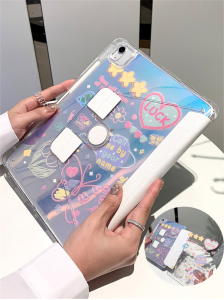 เคสไอแพด กันกระแทก คริสตัล หมุนได้ 360° 10.2 เคสไอแพดเจน9  gen8 gen7 gen10 -gen11 2025 A16 pro 11/pro 12.9 2018/2021/2022/2023 mini 6  air 5 Air4 10.9 Case iPad Air 6 -Air7 ลายการ์ตูน