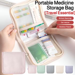 Portable Medicine Storage Bag First Aid Kit Medical Bag Travel Outdoor Camping Medicine Organizer 医药收纳包