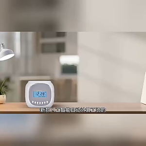 Mesin Punch Kad Digital Time Recorder Attendance Machine for Office Small Business Staff Check In Out Clock with LCD Display 打卡机 考勤机