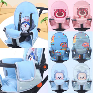 Baby Stroller Cool Cushion Universal Seat Cover Double-sided Cotton+ice Silk Baby Stroller Cushion