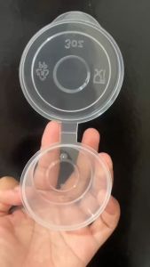 100pcs Sauce Cup with Lid Multipurpose Small Plastic Containers