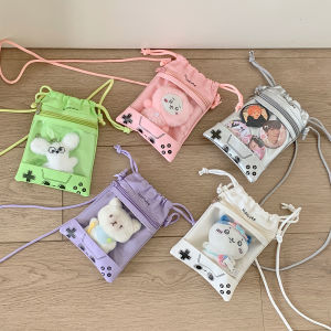 Túi Đeo Chéo Phong Cách Hàn Quốc Cho Bé Gái Túi Đeo Vai Đơn Cho Trẻ Em Túi Đựng Búp Bê Túi Du Lịch Mềm PU Hình Hoạt Hình