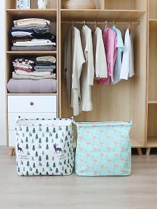 180L/105L High Quality Large Capacity Foldable Clothes Quilt Storage Bag Waterproof Dustproof Foldable Waterproof Durable Fabric Zipper style large capacity storage bag 收纳袋 收纳框