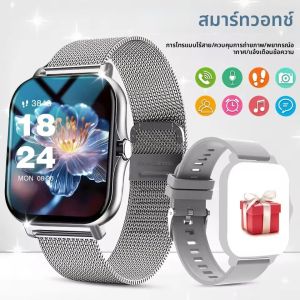 สมาร์ทวอทช์กีฬากลางแจ้งรุ่นใหม่ปี 2025 วัดอัตราการเต้นของหัวใจ ออกซิเจนในเลือด/ความดันโลหิต ตรวจสอบการนอนหลับ ดูแลสุขภาพ กันน้ำ รองรับการโทรผ่านบลูทูธ สำหรับผู้หญิงและผู้ชาย