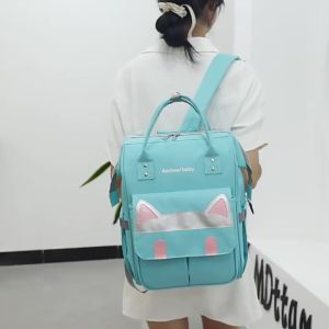 Cross-Border Mummy Bag Large Capacity Travel Baby Diaper Bag Outdoor Leisure Cartoon Backpack Baby Maternity Package
