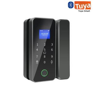 Khóa Thông Minh Bluetooth Tuya Cửa Kính Sinh Trắc Học Có Thẻ Mật Khẩu Vân Tay Khóa Điện Tử Kỹ Thuật Số Dành Cho Văn Phòng Doanh Nghiệp Thích Hợp Cho Cửa Kính