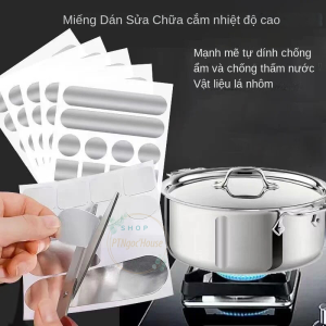 Miếng Chịu Nhiệt Vá Nồi Chậu Nhôm Bồn INOX - Dán Sửa Chữa Lỗ Chống Thấm Nước Tiện Lợi