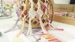 Beginner-Friendly Tutorial + Crystal Keychain | Daily Key/Backpack Decor | Bohemian Style | DIY Macrame Kit