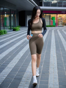 Quần Legging Ngắn Co Giãn WMBB Athleisure Cạp Cao Tôn Dáng Tập Gym Yoga Thể Thao Thoải Mái