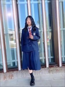 Aksesoris Seragam Sekolah Perempuan & Dasi Kotak-Kotak Korea