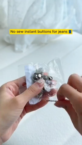 10PCS No Sew Jeans Buttons Metal Removable Replace Adjustable Waist DIY Button Set Mixed Patterns