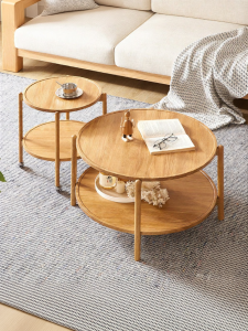 YUANSHI YUANSU | Solid Wood Round Coffee Table
