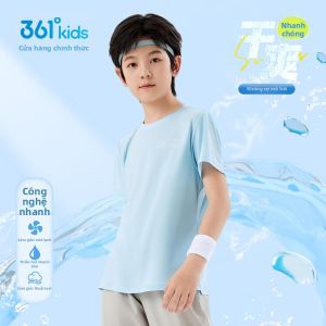 361° | Áo Thun Tay Ngắn Hút Ẩm Mềm Mại Cho Bé Mùa Hè