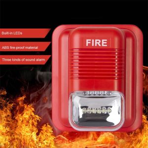 Fire Alarm Control System & Sound Strobe Flash Light Security System for Home Office & Hotel
