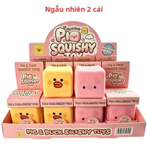 Schylling | Đồ Chơi Bóp Mềm Hình Heo Và Vịt Unny Mắt To Miệng Xúc Xích Trang Trí Bàn Làm Việc Đồ Chơi Giảm Stress Đồ Chơi Giảm Căng Thẳng Dành Cho Lứa Tuổi Từ 14 Trở Lên