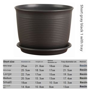 Thickened Resin Plastic Flower Pots Extra Large Succulent Planters Ceramic Resistant Durable Courtyard Family Planting