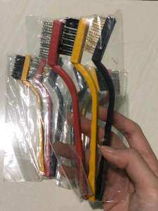 DIF-026 Sikat Kawat Set 3IN1 Multifungsi Mini 7 Inch Sikat Mini Pembersih Serbaguna