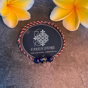 Gelang Tridatu Blue Crystal dan Lapis Lazuli asli khas Bali Original