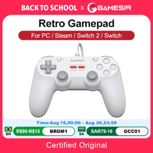 GameSir | GameSir Retro Wired Gamepads for PC Steam Switch 2/1 Controller Tegenaria Lite Controle Hall Effect Stick 1000Hz Polling Rate