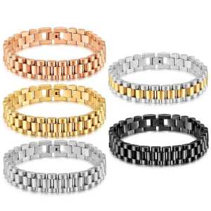 Vòng Đeo Tay Bằng Thép Không Gỉ Mạ Điện Nhiều Màu 12MM Dành Cho Người Yêu Thời Trang Thường Ngày/thể Thao Kiểu Hạt Khóa Cài.