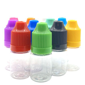 100Pcs 3ml PET Plastic Dropper Empty E Liquid Bottle With Childproof Lid And Long Tip Eye Needle Vial