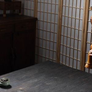 โคมไฟตั้งโต๊ะช้างห้องนอน Retro - โคมไฟเซรามิกสร้างสรรค์รำลึกถึงแสงกลางแจ้งป้องกันฝนตกกลางแจ้งโคมไฟเซรามิก