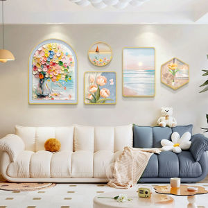 Modern Minimalist Living Room Sofa Background Wall Art Decorative Painting High-End Sensation Small Artistic Murals