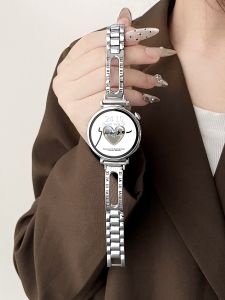 Huawei Watch4Pro Compatible Metal Band Smart Watch Band for Women New Model Watch5 Intelligent Wristband GT3 GT2 Roman Pattern
