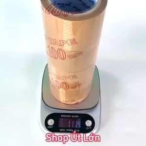Băng keo đục rộng 7cm dài 68 mét lõi giấy 3mm 1 cây 4 cuộn giá tại xưởng