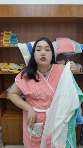 เสื้อคลุมอาบน้ำ เสื้อคลุมอาบน้ำแฟลนเนลหนา หนานุ่ม กระเป๋าใหญ่ ใส่หลังอาบน้ำ ผ้าซับน้ำดี