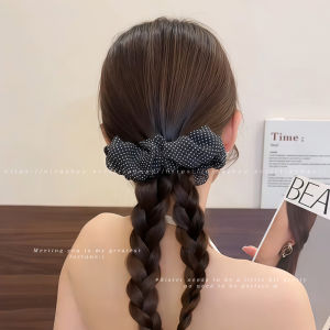 NING ZHOU | Ruffled Polka Dots Hair Clamp Bananclip High End 2026 New