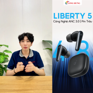Tai nghe Bluetooth True Wireless Anker Soundcore Liberty 5 A3957 - Hàng chính hãng - Chống ồn chủ động Adaptive ANC 3.0 âm thanh Dolby Audio và Hi-Res thời lượng pin lên đến 50 giờ